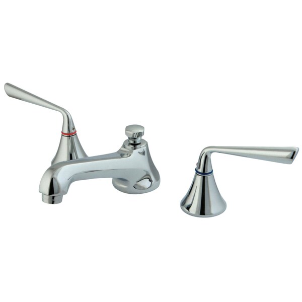 Kingston Brass KS4471ZL 8" Widespread Bathroom Faucet, Polished Chrome KS4471ZL - main